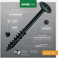 SPAX 5/16 x 8 In. PowerLag Washer Head T-40 HCR (Exterior Rated) Lag Screw Contractor Pax (50-Count)