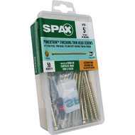 SPAX 9 x 5 In. PT HCR (Exterior Rated) Yellow Trim Screw (50-Count)