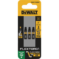 DEWALT FlexTorq 1 In. T20 TORX Impact Screwdriver Bit (3-Pack)