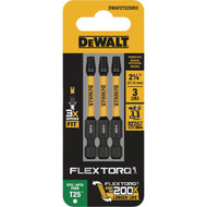 DEWALT FlexTorq 2 In. T25 TORX Impact Screwdriver Bit (3-Pack)