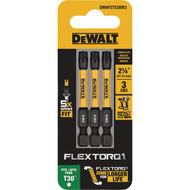 DEWALT FlexTorq 2 In. T30 TORX Impact Screwdriver Bit (3-Pack)