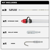 Milwaukee Mid Flex 15 Ft. Fiberglass Fish Stick Kit