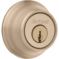 Kwikset 665 Deadbolt  Keyed Both Sides  in Antique Brass