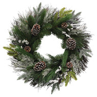 Gerson 30 In. Cone & Cedar Grape Vine Artificial Wreath