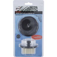 Danco Universal Matte Black Lift 'N Turn Tub Drain Trim Kit with Overflow