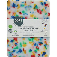 Core Kitchen Multi-Color Recycled Plastic Board With Non-Slip Footing  8 In. x 6 In.