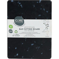 Core Kitchen Black Recycled Plastic Board With Non-Slip Footing  8 In. x 6 In.