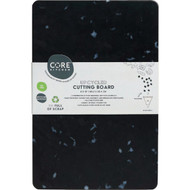 Core Kitchen Black Recycled Plastic Board With Non-Slip Footing  12 In. x 8 In.