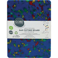 Core Kitchen Blue Recycled Plastic Board With Non-Slip Footing  8 In. x 6 In.