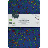 Core Kitchen Blue Recycled Plastic Board With Non-Slip Footing  12 In. x 8 In.
