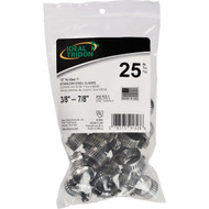 Ideal HY-GEAR 3/8 In. To 7/8 In. Stainless Steel Worm Gear Hose Clamps (25-Piece)