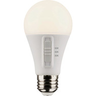 Satco 75W Equivalent 3CCT-Selectable A19 Traditional LED Light Bulb (4-Pack)