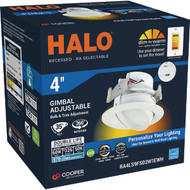 Halo 4 In. Selectable CCT Integrated LED Recessed Light Trim  600 Lm./900 Lm.