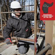 Milwaukee FREEFLEX Men's 3XL Black Softshell Hooded Jacket