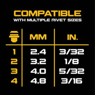DEWALT 20V MAX XR Brushless 3/16 In. Cordless Rivet Tool (Tool Only)
