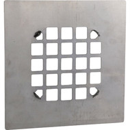 Danco Chrome Square Snap-In Drain Cover For Shower