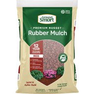 GroundSmart 0.8 Cu. Ft. Red Recycled Nugget Rubber Mulch
