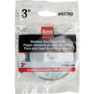 Oatey 3 In. Stainless Steel Cover Plate