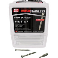 Grip-Rite Max 1-5/8 In. T17 ST15 305 Stainless Steel Trim Screw (1 Lb.)