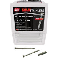 Grip-Rite Max 2-1/2 In. T17 ST25 305 Stainless Steel Deck Screw (1 Lb.)