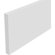 Westlake Royal Building Products Craftsman 3/8 In. W. x 1-1/2 In. H. x 8 Ft. L. White PVC Flat Trim