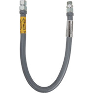 Dormont Ultra Flow 1-1/4 In. OD x 48 In. Stainless Steel Gas Connector  1 In. Male x 1 In. Female (Tapped 3/4 In. Female)