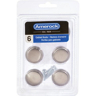 Amerock Arden 1.25 In. Dia. Satin Nickel Cabinet Knob (6-Pack)
