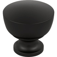 Amerock Chalice 1.25 In. Dia. Round Matte Black Knob