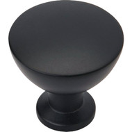 Amerock Grail 1.25 In. Dia. Round Matte Black Cabinet Knob