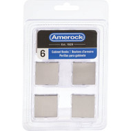 Amerock Monument 1.1875 In. Square Satin Nickel Cabinet Knob (6-Pack)