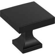 Amerock Pedestal 1.0625 In. Square Matte Black Knob