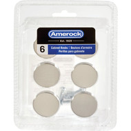 Amerock Versa 1.375 In. Dia. Round Satin Nickel Cabinet Knob (6-Pack)