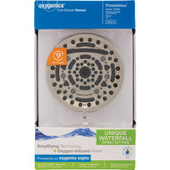 Oxygenics PowerMax 9-Spray 1.8 GPM Fixed Shower Head  Brushed Nickel