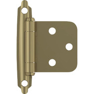 Amerock Golden Champagne Variable Overlay Self Closing Face Mount Cabinet Hinge (2-Pack)