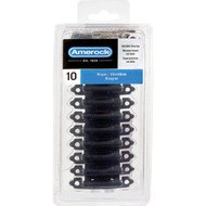 Amerock Matte Black Variable Overlay Self Closing Face Mount Cabinet Hinge (10-Pack)