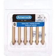 Amerock Factor 3 In. Champagne Bronze Cabinet Pull (6-Pack)