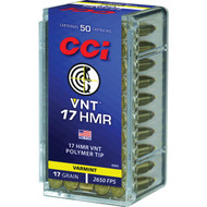 CCI 17 HMR 17 Grain Varmint Tipped Rimfire Ammunition Cartridges