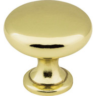 Elements Madison 1-3/16 In. Diameter Polished Brass Mushroom Knob