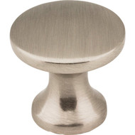 Elements Geneva 1 In. Diameter Satin Nickel Mushroom Knob