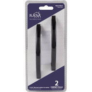 KasaWare 4-7/8 In. Overall Length Matte Black Contemporary Pull (2-Pack)