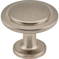 Elements Gatsby 1-1/4 In. Diameter Satin Nickel Mushroom Knob