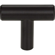 Elements Naples 1-9/16 In. Length Matte Black Bar Knob