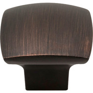 Jeffrey Alexander Sonoma 1-3/16 In. Length Brushed Oil Rubbed Bronze Square Knob