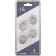 KasaWare 1 In. Diameter Satin Nickel Cone Knob (4-Pack)