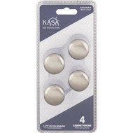 KasaWare 1-1/4 In. Diameter Satin Nickel Knob (4-Pack)
