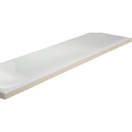 Emser Craft II 3 In. x 12 In. Glossy White Ceramic Wall Tile with Undulating Texture (5.6 Sq. Ft./Case)