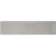 Emser Raku 3 In. x 12 In. Glossy Silver Ceramic Wall Tile with Hand Glazed Inverted Visual (6.29 Sq. Ft./Case)