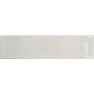 Emser Raku 3 In. x 12 In. Glossy White Ceramic Wall Tile with Hand Glazed Inverted Visual (6.29 Sq. Ft./Case)