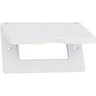 Southwire Single Gang Horizontal White Weatherproof GFCI Cover