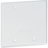 Southwire Double Gang White Weatherproof Blank Cover